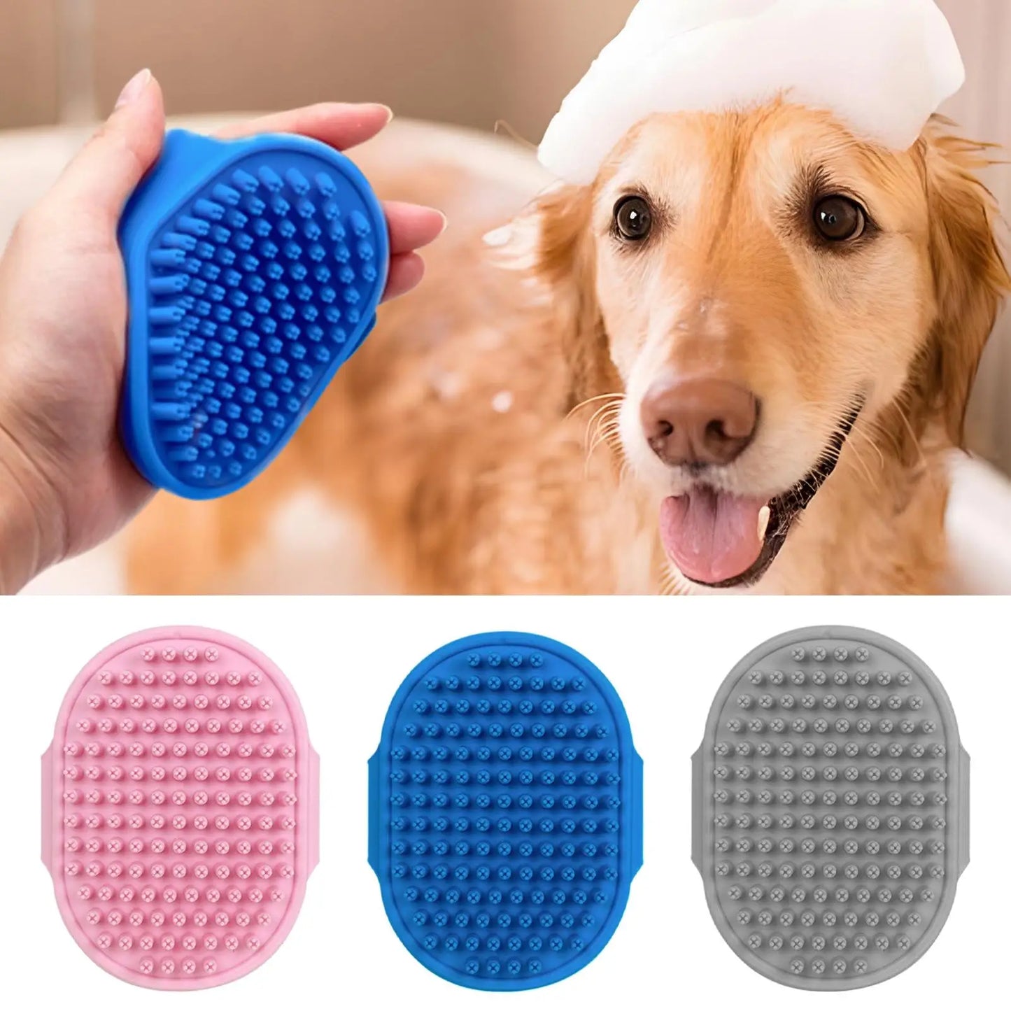 Pet Bath Brush Comb  Cat Dog Grooming Massage Glove Fur Removal Tool for Cats  Dogs Deshedding Washing Pet Bathing Supplies