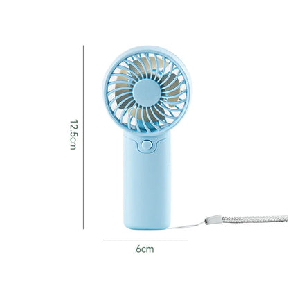 Portable Handheld Mini Fan for Summer Cooling Compact Desk Fan with Strong Airflow Simple Design Ideal for Outdoor travel Use