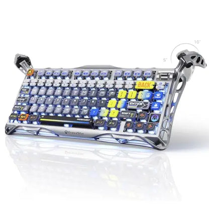 GravaStar Mercury K1 Pro Wireless Mechanical Gaming Keyboard, 75% Layout RGB Custom Keyboard E-sports, gaming keyboard