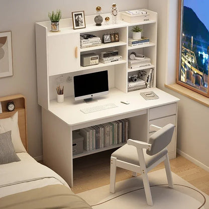 Desk Home Modern Simple Bookshelf Integrated Student Bedroom Learning To Write With Drawing Desk Office Computer Desk