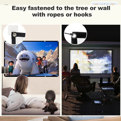 Portable Projector Screen 4K 72-150Inch Projectors Screen For Mobile Phone Outdoor Indoor Movies Screens
