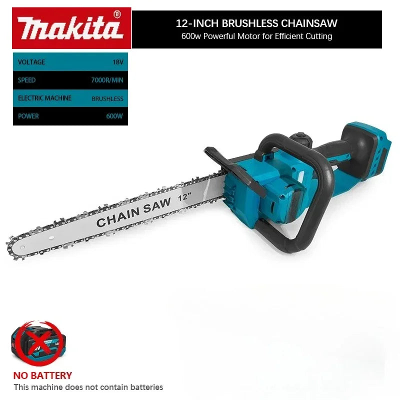 Makita Power Tool 2200W Portable Chainsaw Brushless Electric Chain Saw Rechargeable Cordless Graden Pruning Tools