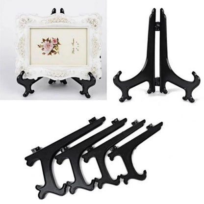 Dish Plate Racks Folding Bowl Plate Picture Stand Storage Holder Plastic Dish Plate Holder Bowl Dish Tray Rack Kitchen Accessory