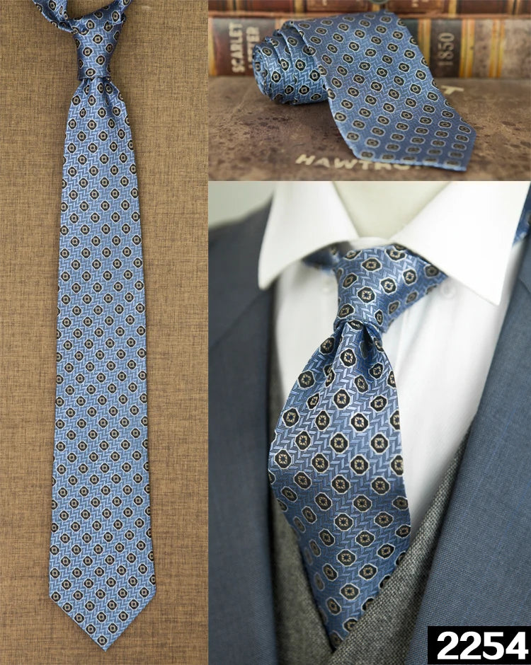Ties Unusual Pattern Checked Abstract Polka Dots Stripes 100% Silk Jacquard Woven Fashion Brand New Casual Formal Party