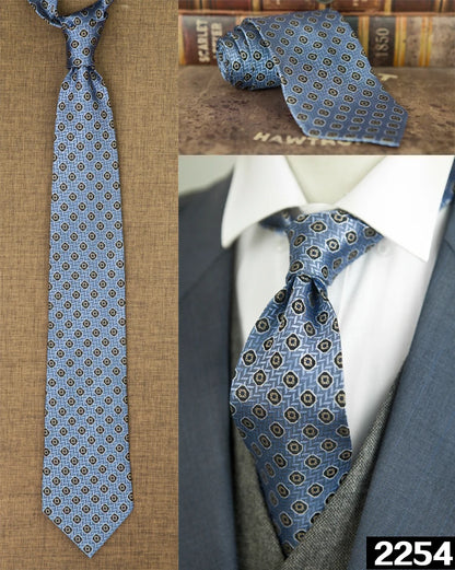Ties Unusual Pattern Checked Abstract Polka Dots Stripes 100% Silk Jacquard Woven Fashion Brand New Casual Formal Party