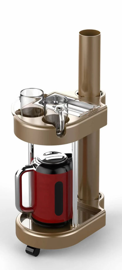 Coffee Table Mahjong Machine Rotating Dining Table Water Cup Holder Chess Room Shelf