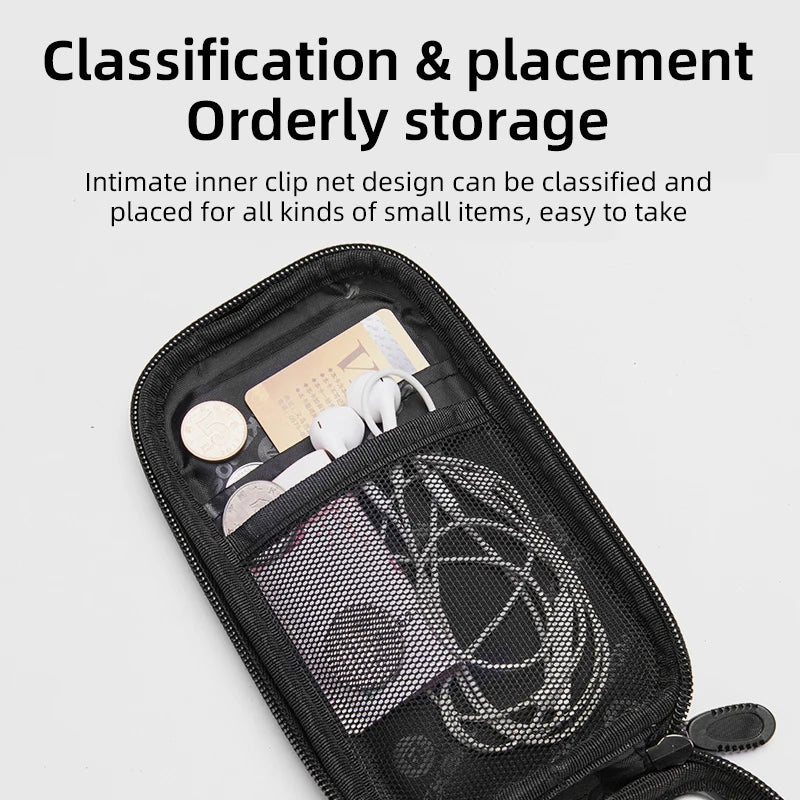 ROCKBROS Bicycle Cell Phone Bag Screen Touching Bike Front Top Tube Bag Detachable Large Capacity Cycling Phone Storage Bag