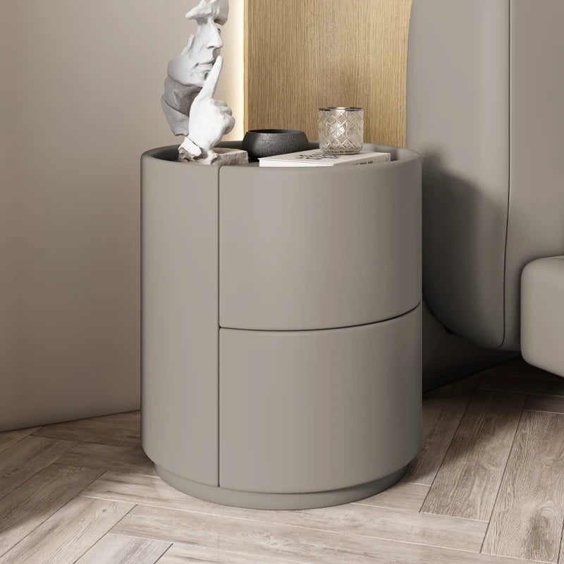 With Storage Narrow Nightstands Round With Drawers Bedroom Design Nightstands Tall Luxury Table Chevet Chambre Modern Furniture