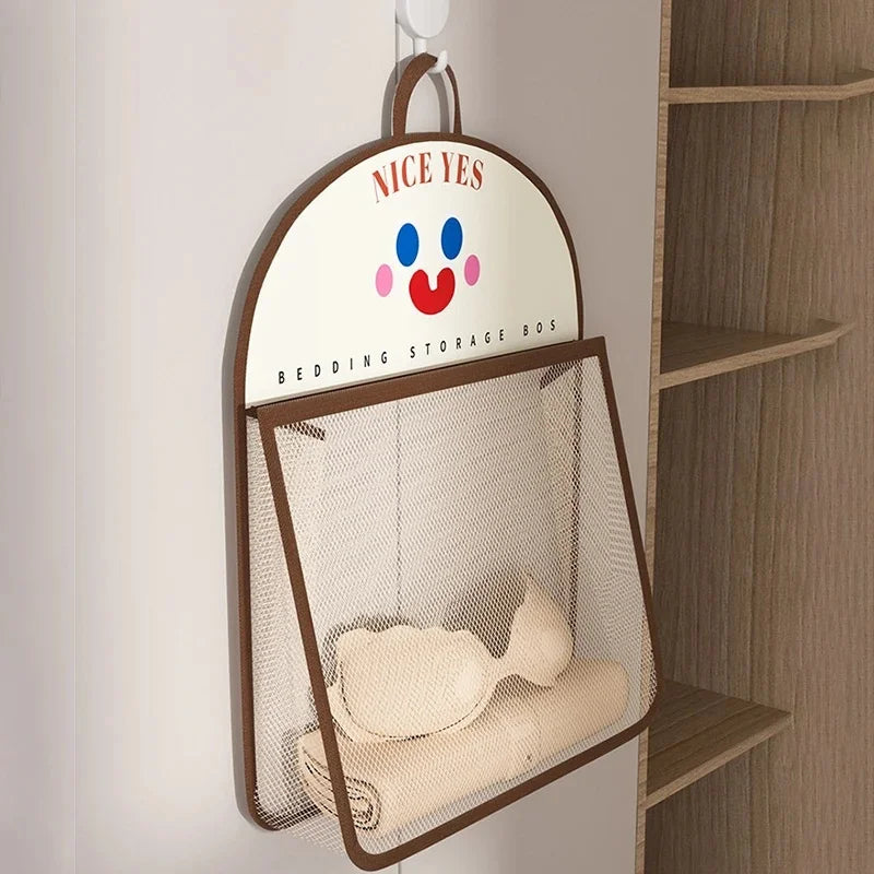 Socks Bra Storage Bag Large Capacity Breathable Mesh Bags Wall Hanging Behind The Door Bedroom Underwear Organizer Mesh Pocket