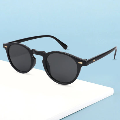 Small Round Sunglasses Stylish Sunglasses for Men and Women Retro Classic Multi-Style Selection Traveling Shopping Hiking UV400