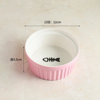 Wall-Mounted Ceramic Cat Dog Bowls Pet Cat Puppy Feeding Product Food Water Bowl For Cat Dog Pet Supplies