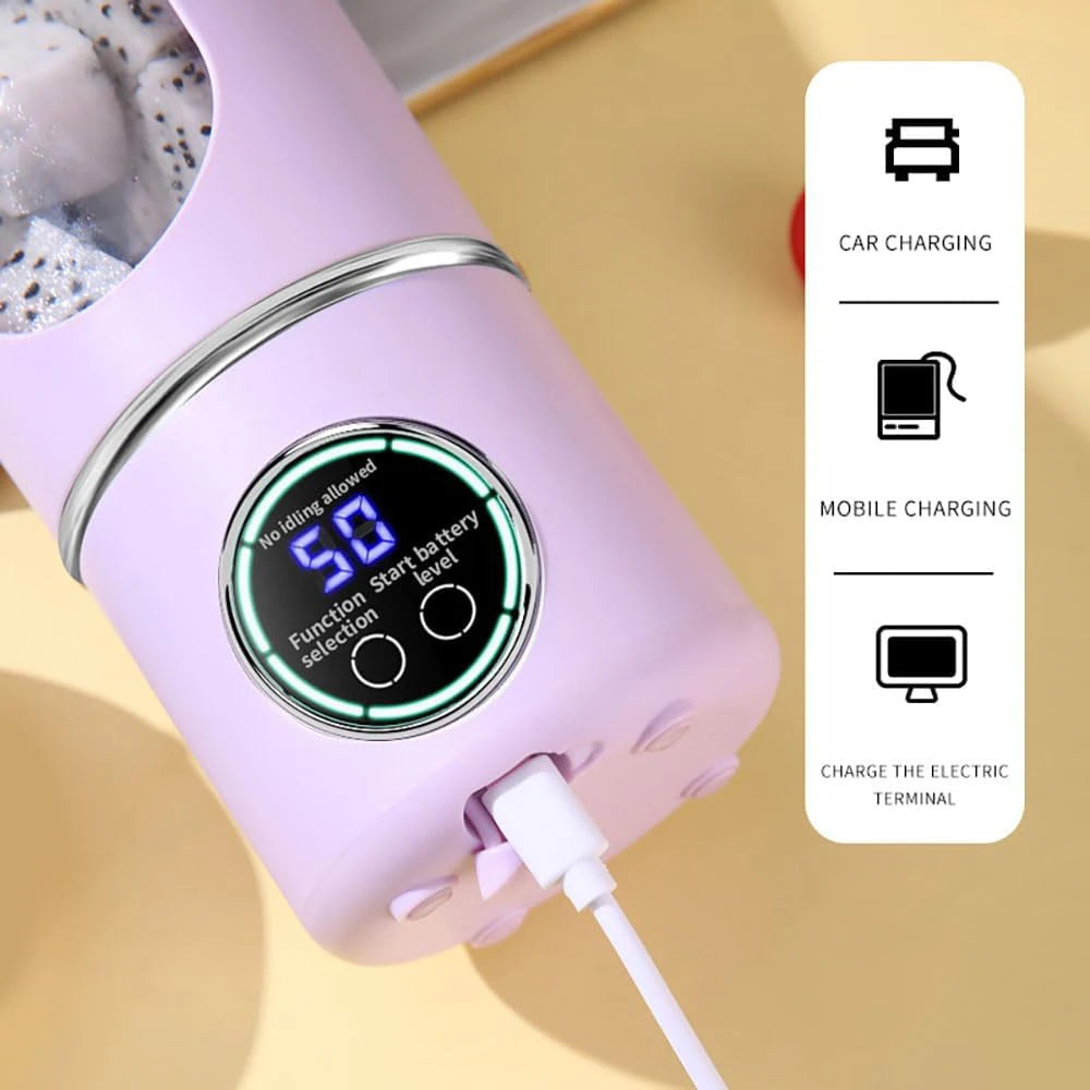 700ml Portable Blender Powerful Cordless Mini Smoothie Blender with 12 Sharp Blade for Protein Shakes Fruit