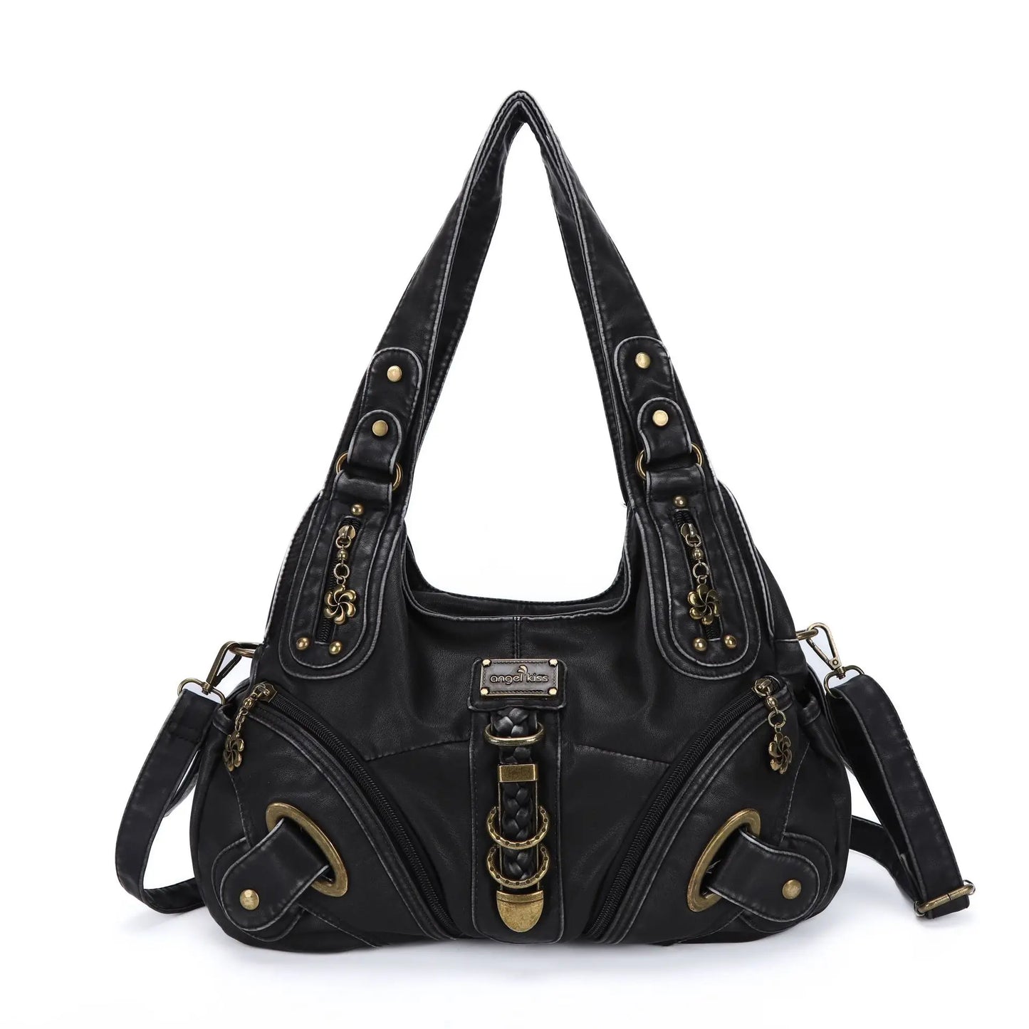 Angel Kiss Women Handbags Leopard Bag Top-handle Handbag Fashion Satchel Dumpling Pack Shoulder Bag Tote Bag Hobos Large Purse