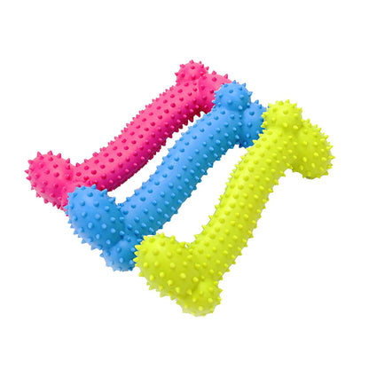 Durable Non Toxic Rubber Small Dog Toys Cute Appearance Biteproof Puppy Teething Chew Toys Interactive Training Play Pet Supplie