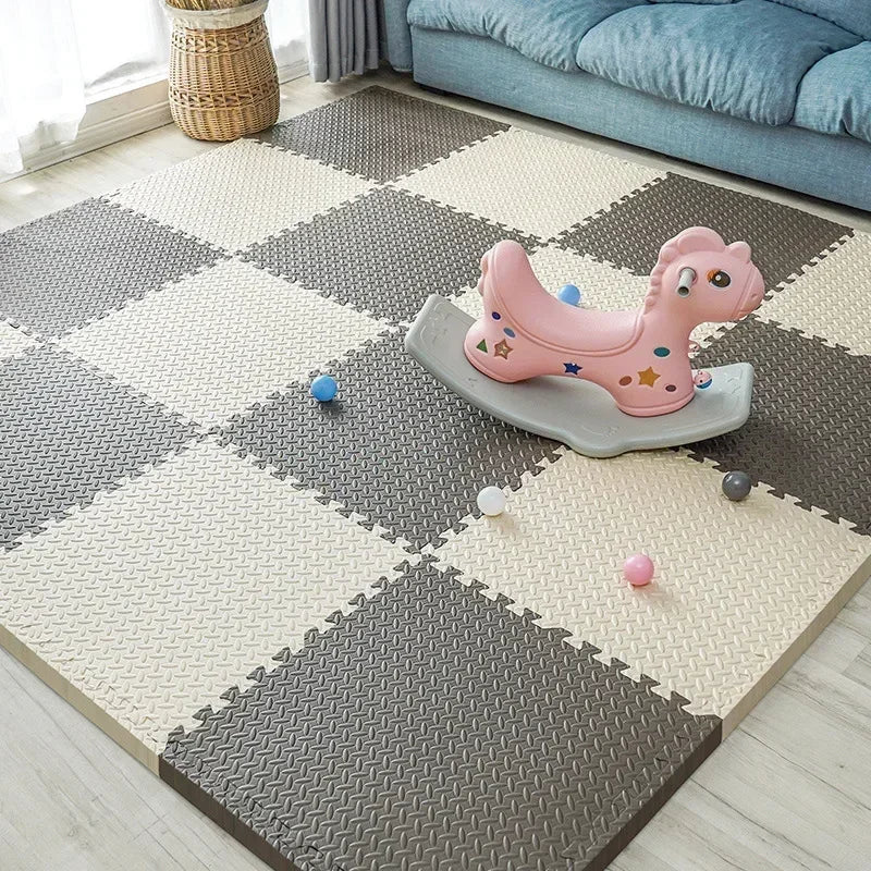 New 30*30cm Thicken Sports Gym Mat Protection EVA Leaf Grain Floor Mats Yoga Fitness Non-Slip Splicing Rugs Shock Room Play Mats