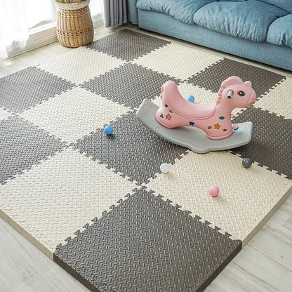 New 30*30cm Thicken Sports Gym Mat Protection EVA Leaf Grain Floor Mats Yoga Fitness Non-Slip Splicing Rugs Shock Room Play Mats