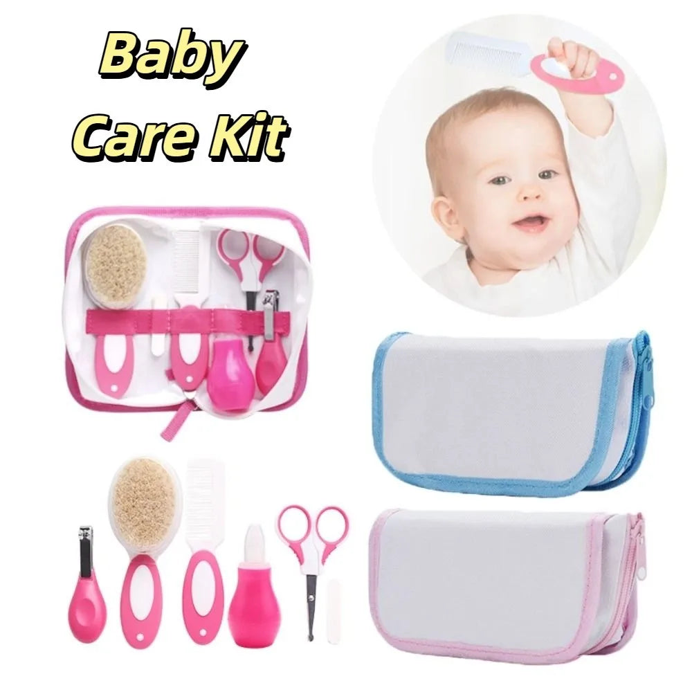 Head Comb Baby Care Kit Brush Nail Clipper Nursery Care Set Tool Package Sharpener Newborn Cleaning Supplies Toddler Gift