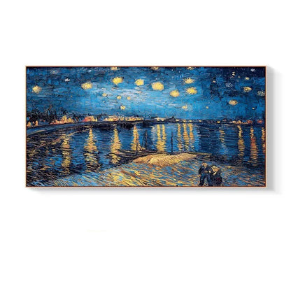 Impressionist Monet Van Gogh Famous Paintings Bedroom Wall Decor Mural Hotel Landscape Canvas Posters and Prints Room Picture