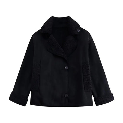Jackets Women Coats Turn Down Collar Warm Thick Coat Maxi Casual Jacket Elegant Y2k Tops Parka Autumn Spring Streetwear