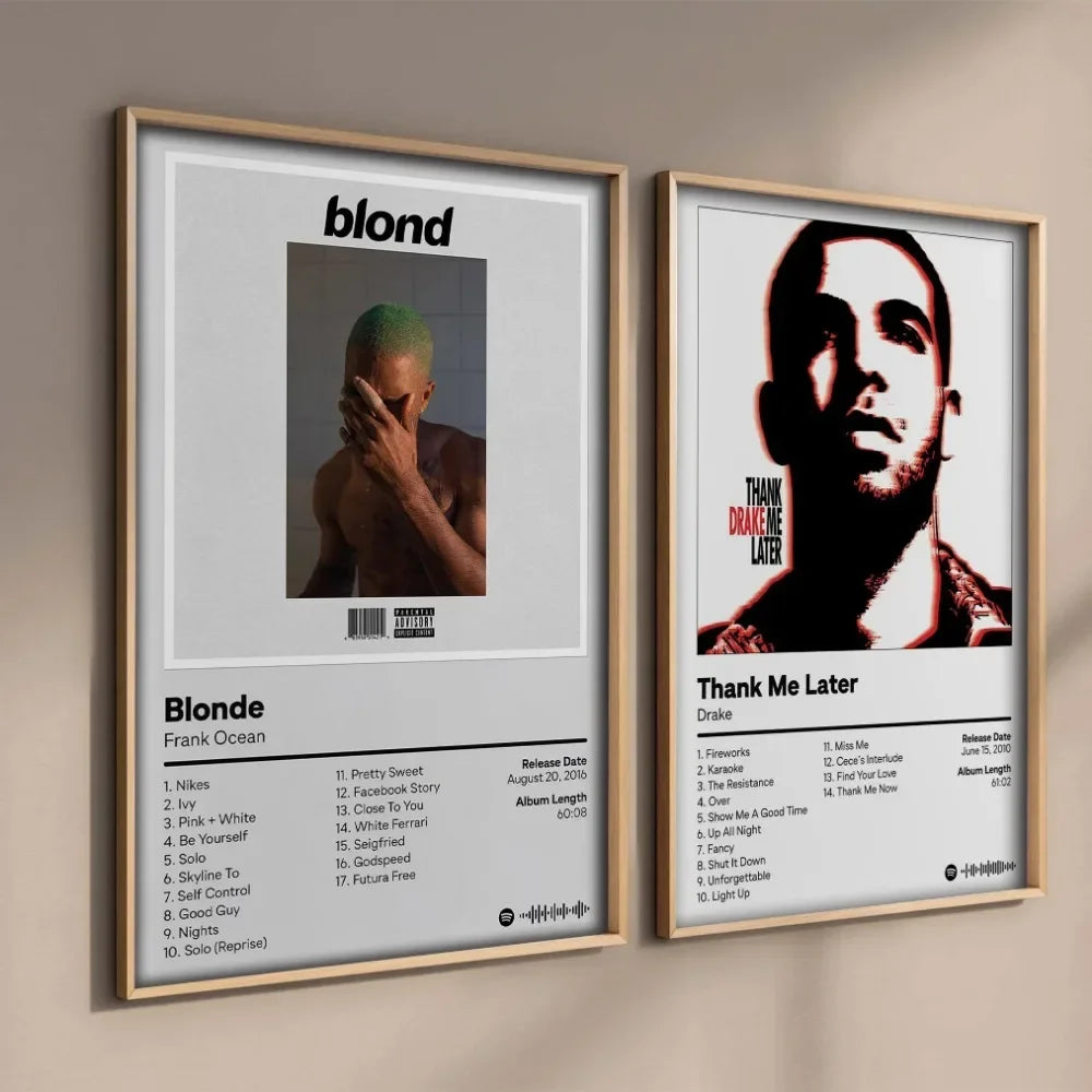 Canvas Painting Wall Decor Drake Pop Rap Music Album Cover Poster Aesthetic Rapper Hip Hop Rock Nothing Was The Same Her Loss