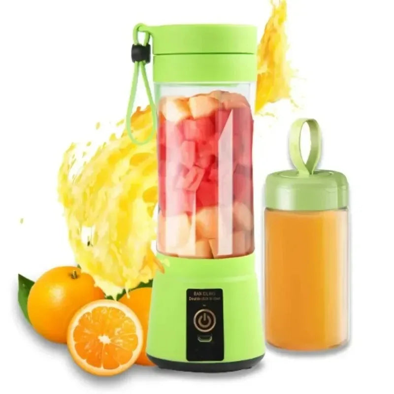 USB Charging Electric Juicer Cup 6 Leaf Blade Mini Portable Blender Fruit Juice Extractor For Home Travel