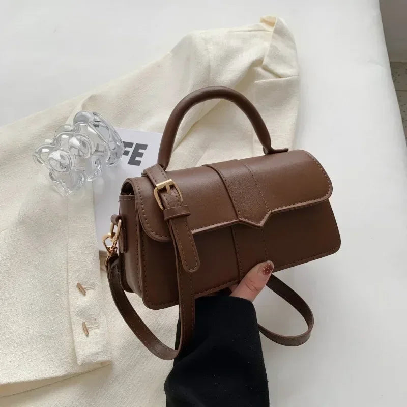 Pu Leather Shoulder Bag for Women Handbag  Fashion Crossbody Bags Vintage Underarm Bag Square Satchel Сумка Женская 2026 Тренд