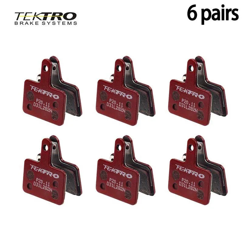 TEKTRO P20.11 Semi-Metallic Brake Pads for Mountain Bike Disc Brake Systems - High Friction, Durable & Quiet Performance
