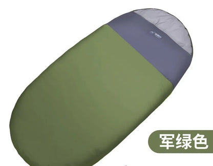1-2 Person Adult Sleeping Bag Portable Outdoor Camping Travel Thick Watewrproof Warm Cotton Sleeping Bag Large Size Four Season
