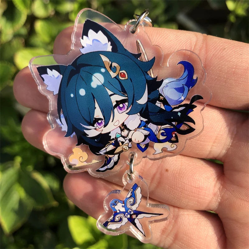 Honkai: Star Rail Kafka March 7th Dan Heng Clara Pom-Pom Cosplay COSTUME Keychain Accessories Key Chain Pendant Prop Xmas Gift