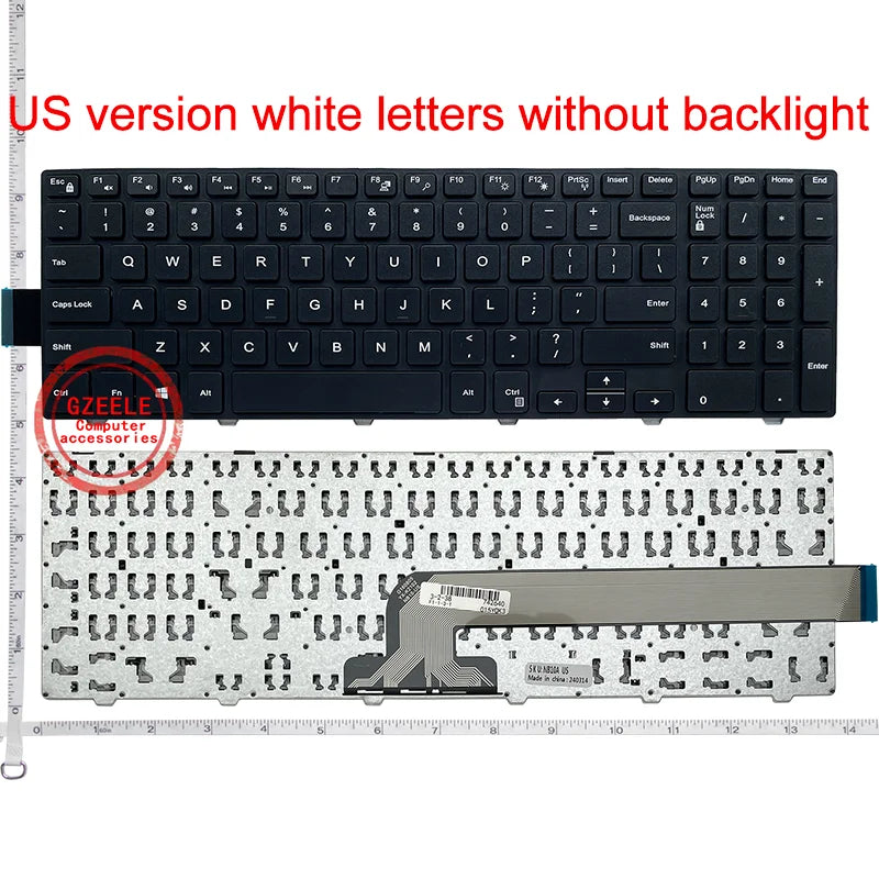 RU/US/UK/BR/SP For DELL Latitude 3550 3560 3570 3580 3588 15-3578 Vostro 15-3562 3546 3559 3565 3549 3558 laptop keyboard