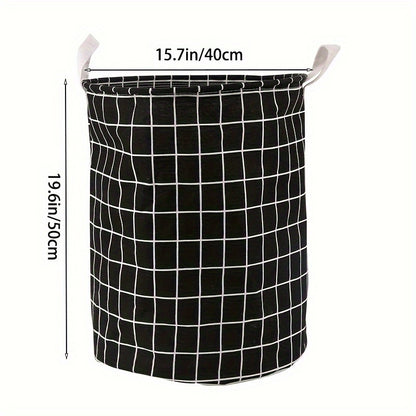 Panier à linge rond (1 pièce), panier à linge sale, panier à linge portable, seau de rangement