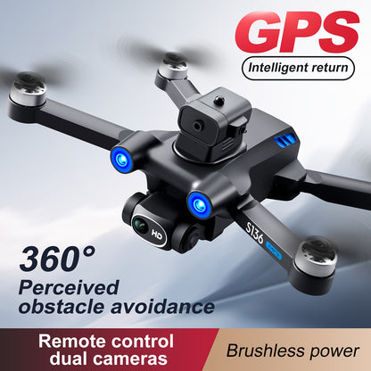 GPS Drone with 4K Camera for adults Beginner, Ult-Long Flight Time, Optical Flow, 5G Transmission Foldable FPV RC Quadcopter with Brushless Motors, No obstacle avoidance, GPS Auto Return Home, Intelligent Follow Me, Include 2