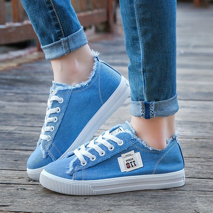 Damen-Freizeitschuhe aus Canvas mit runder Zehenpartie, einfarbig, Größe S, weiß, flache Sohle, PVC-Sohle, Obermaterial und Innensohle aus Stoff, Handwäsche, keine chemische Reinigung, Frühling, Herbst, ganzjährig 2022