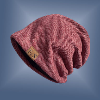 Unisex Beanie | Black, Lightweight, Fabric, Toggle Closure, Urban Style, Ideal for Spring/Fall/Winter