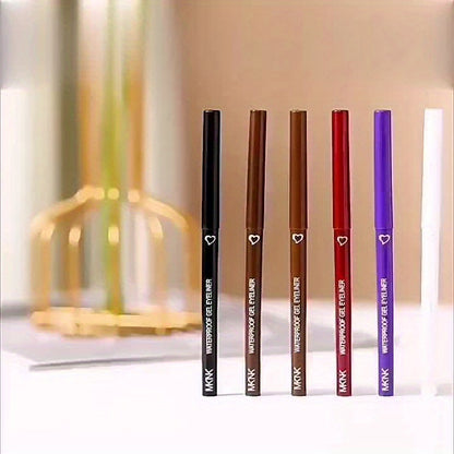 Waterproof Eyeliner Pencil Pen - Smooth, Smudge-Proof, Automatic, Colorful, Easy to Use for Beginners