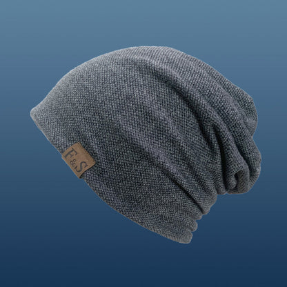 Unisex Beanie | Black, Lightweight, Fabric, Toggle Closure, Urban Style, Ideal for Spring/Fall/Winter