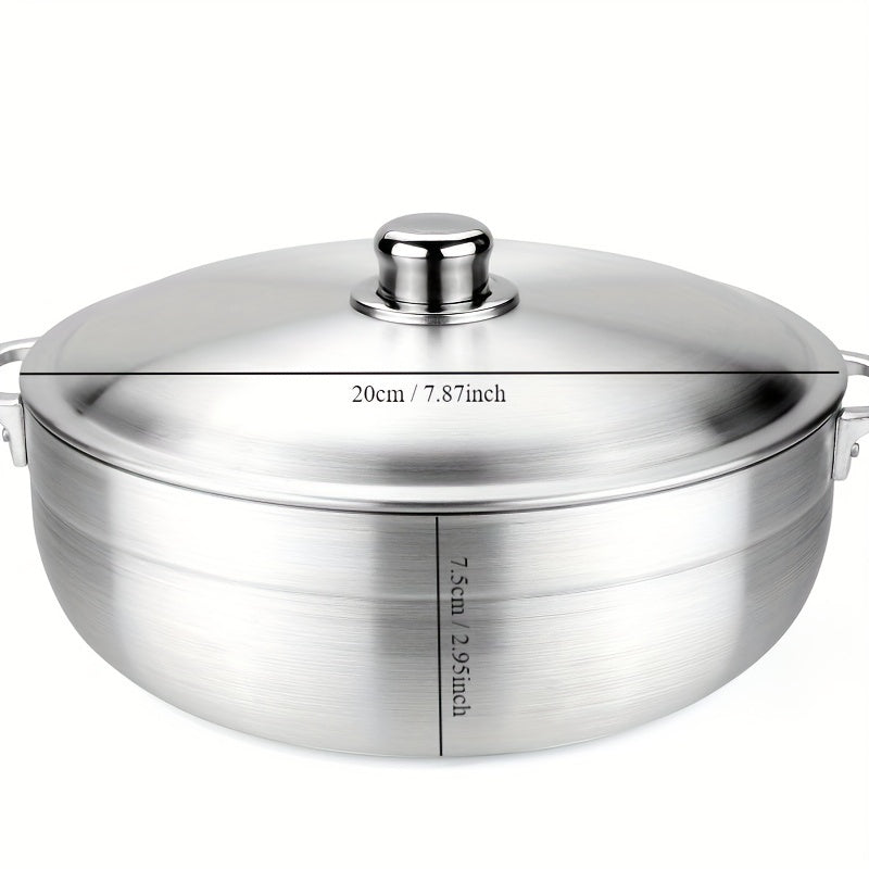 Premium Thickened Aluminum Cookware Set - Perfect for Outdoor Camping & Picnics, Includes Sanding Pot, Stockpot & Stretching Pot - Ideal Gift for Holidays
