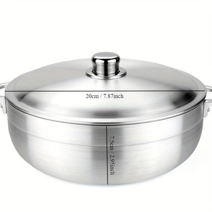 Premium Thickened Aluminum Cookware Set - Perfect for Outdoor Camping & Picnics, Includes Sanding Pot, Stockpot & Stretching Pot - Ideal Gift for Holidays