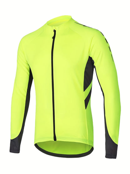 Schnelltrocknendes, atmungsaktives Herren-Radtrikot mit Tasche und Reißverschluss