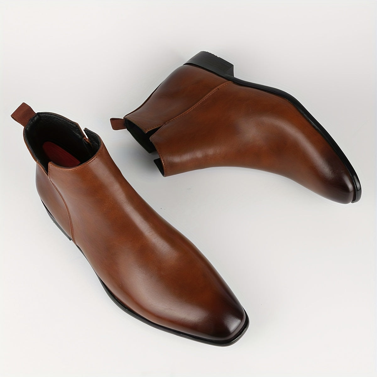 Herren-Chelsea-Boots mit Reißverschluss
