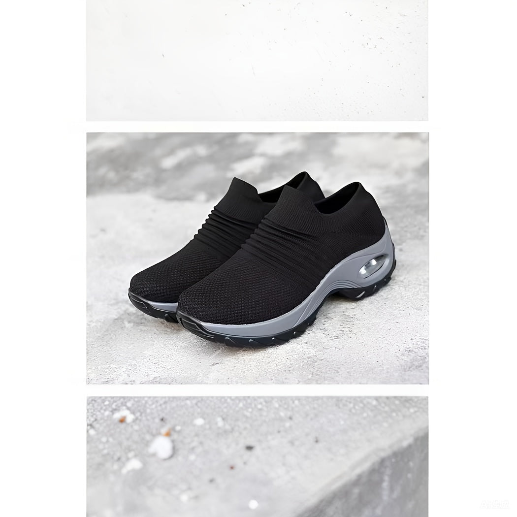 Leichte Damen-Sneaker mit Luftpolstersohle – Atmungsaktive Mesh-Laufschuhe mit stylischem Low-Top-Design – Ideal für Komfort und Stil
