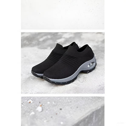 Leichte Damen-Sneaker mit Luftpolstersohle – Atmungsaktive Mesh-Laufschuhe mit stylischem Low-Top-Design – Ideal für Komfort und Stil
