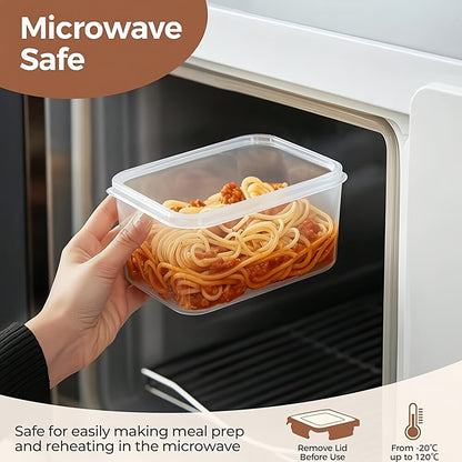 Set of Sealed Kitchen Storage Containers in Various Sizes, Free from BPA, Designed for Organizing Items Like Pasta, Snacks, Sugar, And Grains, Ensuring for longer Freshness