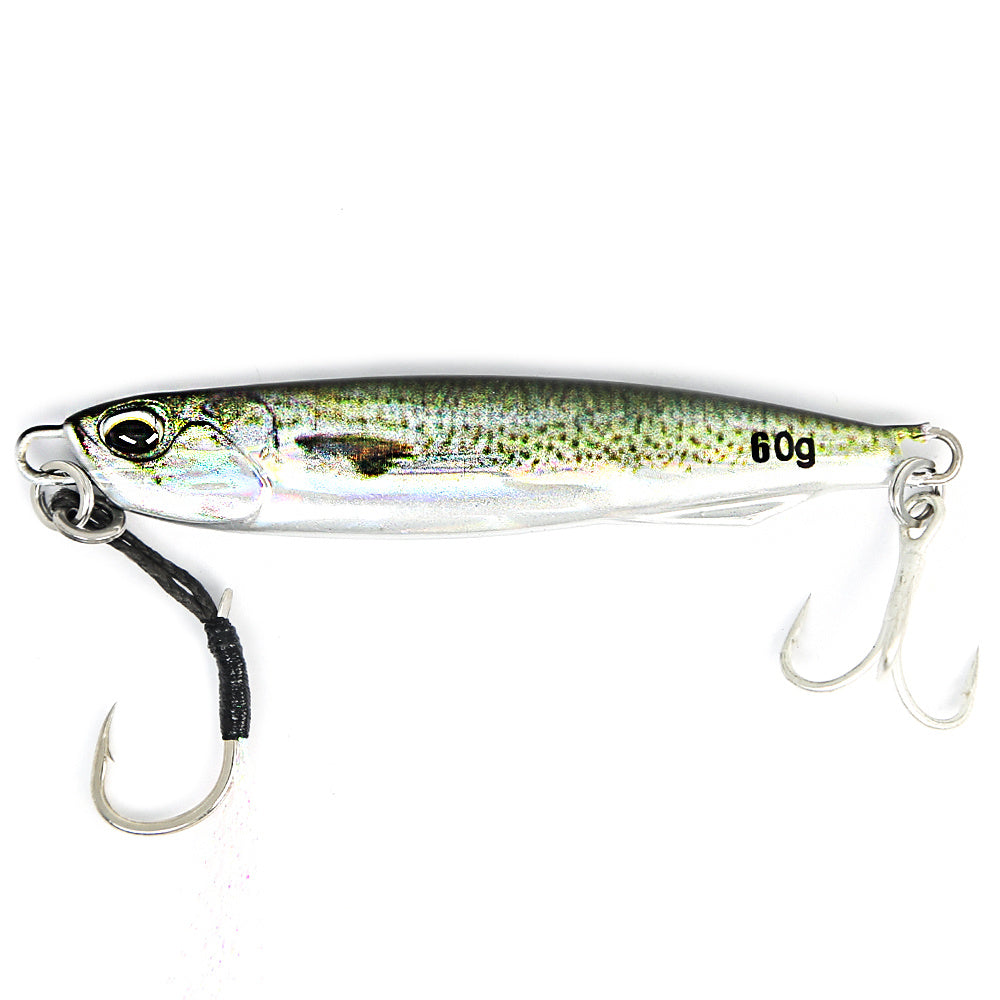 Ultimativer Jig-Löffel aus Metallguss – Hochrealistischer, 3D-gedruckter Salzwasser-Angelköder mit verbesserter Haltbarkeit, Gewichtsoptionen von 30 g/40 g/60 g und Kunstköderzubehör für höhere Fangquoten