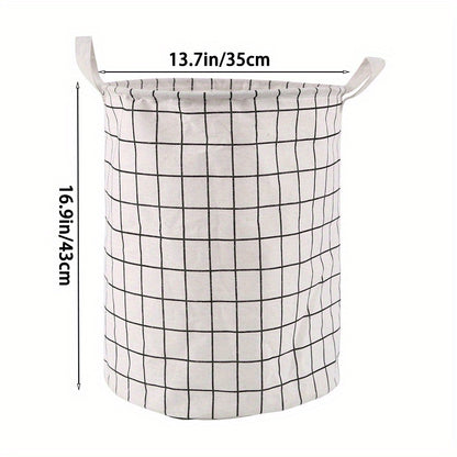 Panier à linge rond (1 pièce), panier à linge sale, panier à linge portable, seau de rangement
