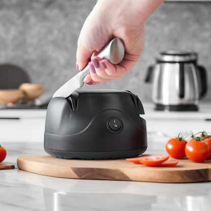 WANVOAPLS Electric Knife Sharpener 28D-4 Model - Professional 4-Slot Sharpening System, Dual Voltage (36V-100V) with US Plug, ABS Material - Ideal for Kitchen Knives, Kitchen Knives And Utensils|Modern Kitchen Accessory|Durab