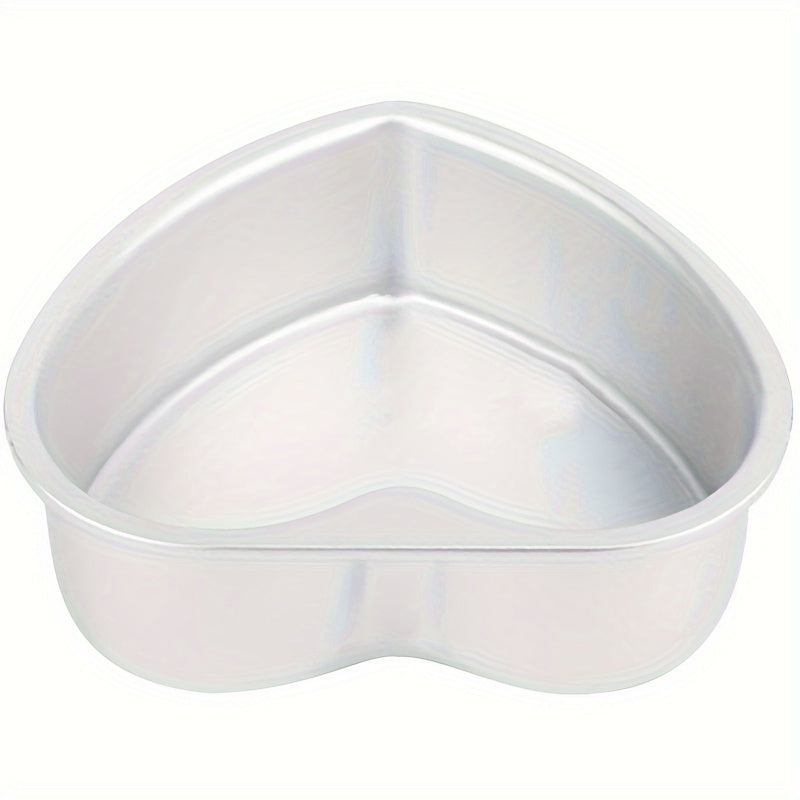3-Piece Heart-Shaped Cake Pan Set with Removable Bottoms - Aluminum Bakeware for Birthdays, Christmas, Mother's Day, Graduation, Juneteenth, 4th of July - Manual, Non-Stick, 4/6/8 Inch