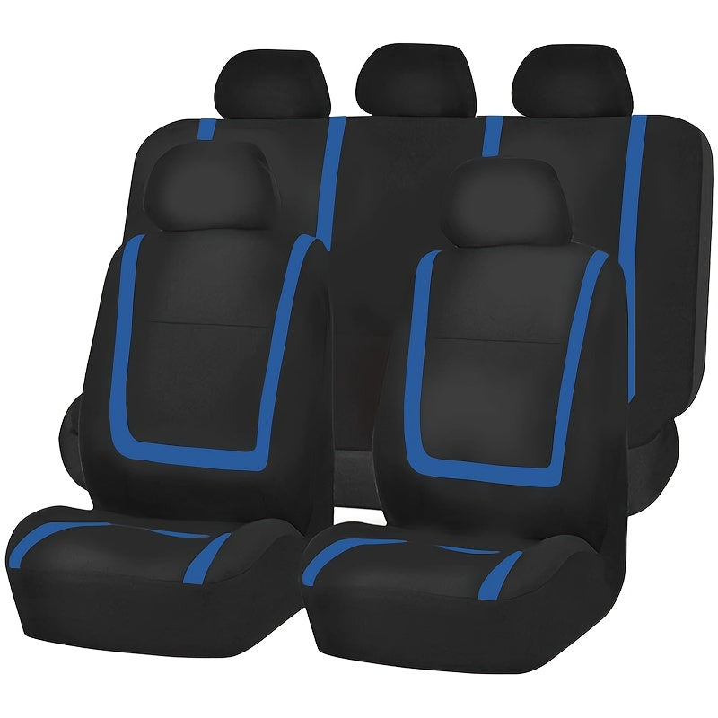 Car Seat Covers Full Set, Gray Purple Black Blue Red Purple Car Seat Cushion  Car Seat Protector Car Decoration Airbag Safe