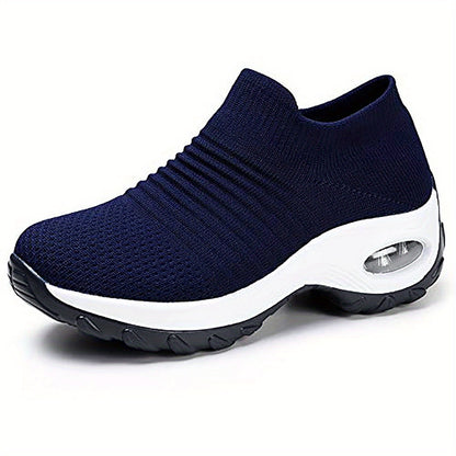 Leichte Damen-Sneaker mit Luftpolstersohle – Atmungsaktive Mesh-Laufschuhe mit stylischem Low-Top-Design – Ideal für Komfort und Stil