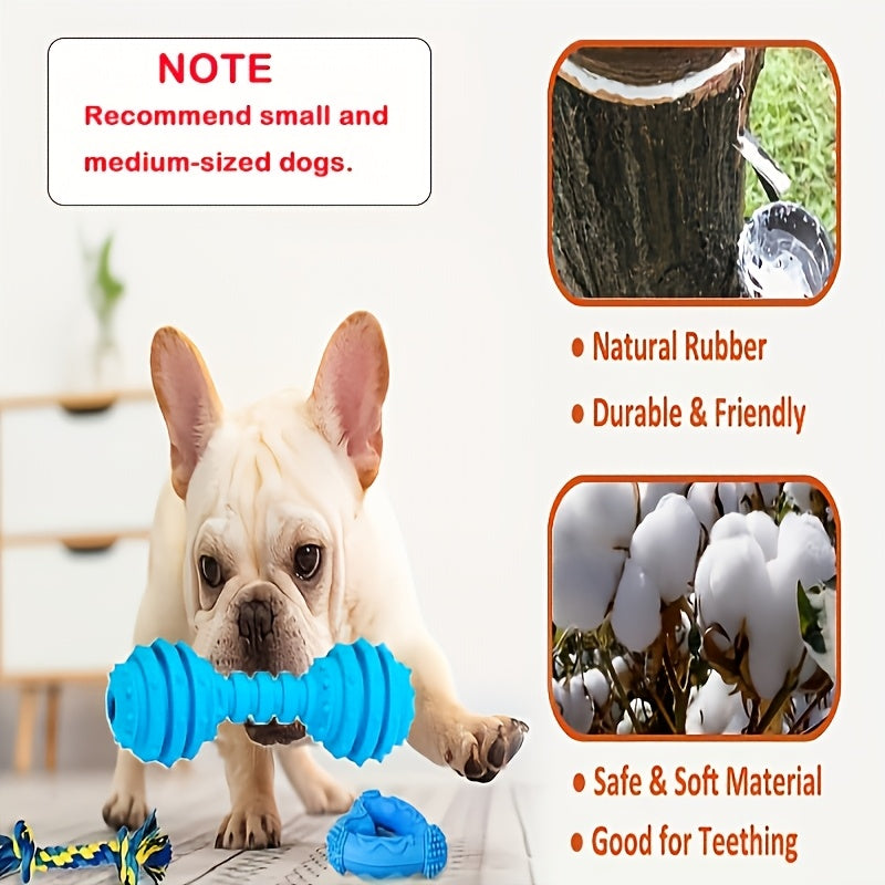 5/10/15pcs of Random Style Random Color Dog Chew Toys, Pet Toys, Suitable for Teething, Entertainment And Interaction, Puppy Chew Toy Pack, with Rope Knots, Rope Balls, Thorn Rings, Etc., Suitable for Small Dog Gifts